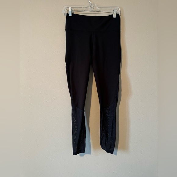 Fabletics Pants - Fabletics Leggings Black Mesh